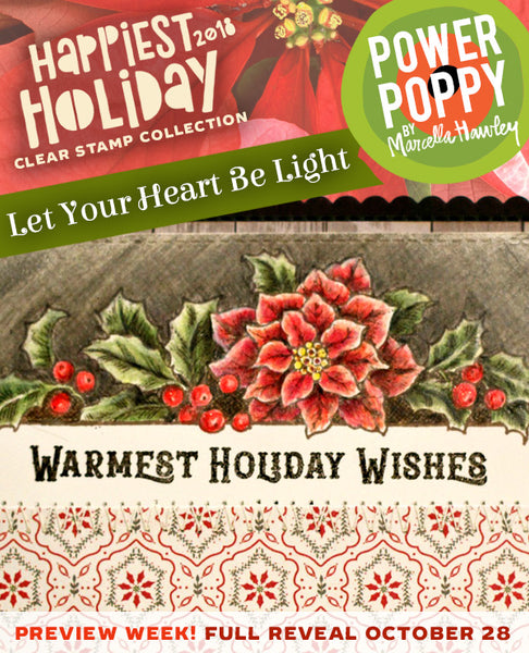 Follow Your Heart Digital Stamp Set - Power Poppy by Marcella Hawley