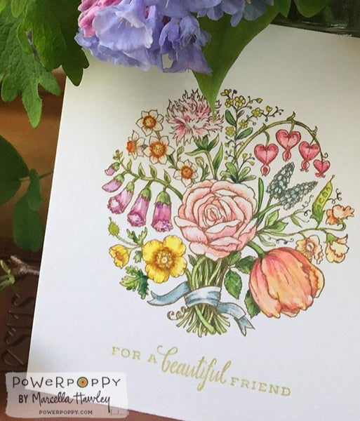 Springtime Love Roundel Digital Stamp Set