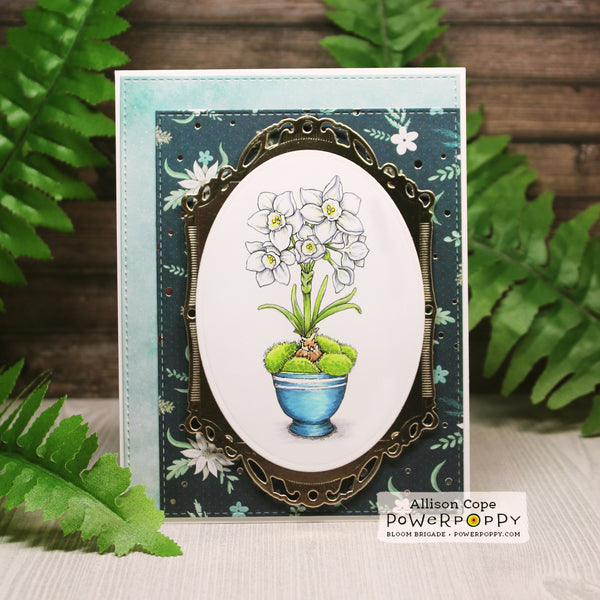 Mossy Pots with Paperwhites: Accent Pieces Digital Stamp Set