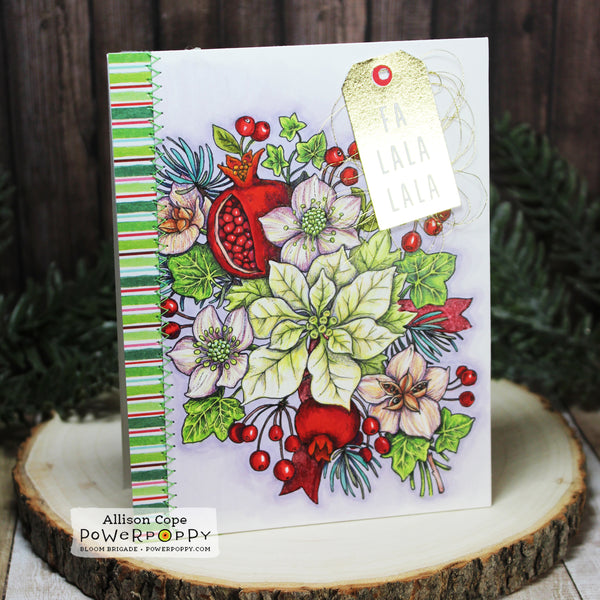 Joy to the World Bouquet Clear Polymer Stamp Set