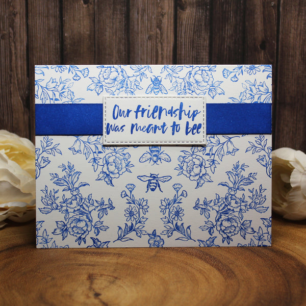 Bee Kind Toile Stamp Set