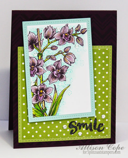 Orchid Cascade Digital Stamp Set
