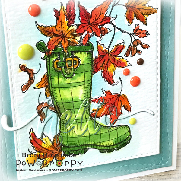 Fall Wellies Digital Stamp Set