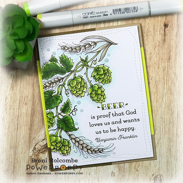 Hops and Barley Digital Stamp Set