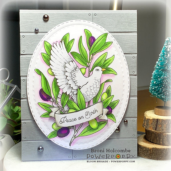 Heavenly Peace Dove Digital Stamp Set