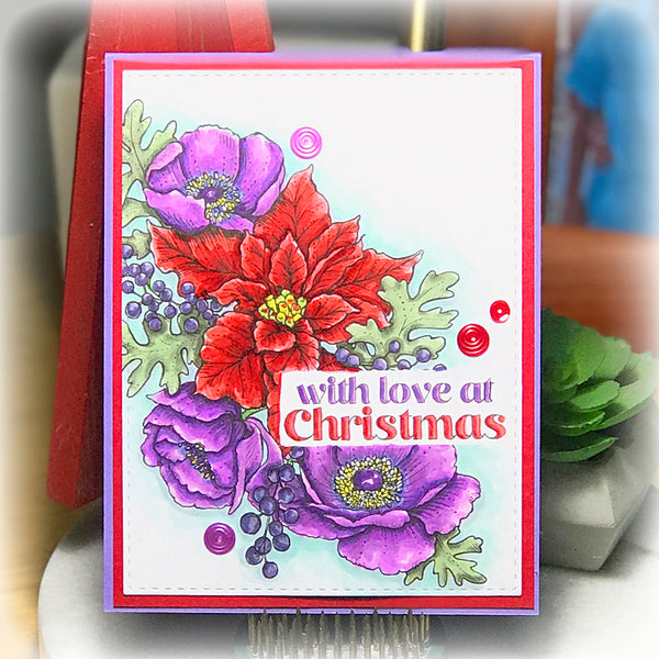 Ultimate Poinsettia Digital Stamp Set