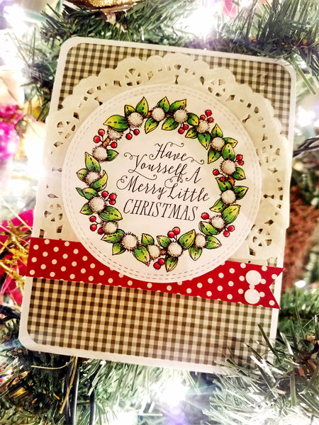 Wreath: Felt Leaves and Fruits Digital Stamp Set