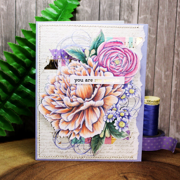 Big Flouncy Peony Digital Stamp Set