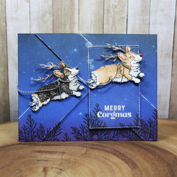 Christmas Corgi Digital Stamp Set