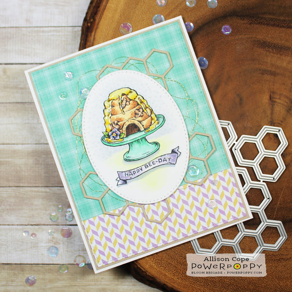 Bee Kind Toile Stamp Set