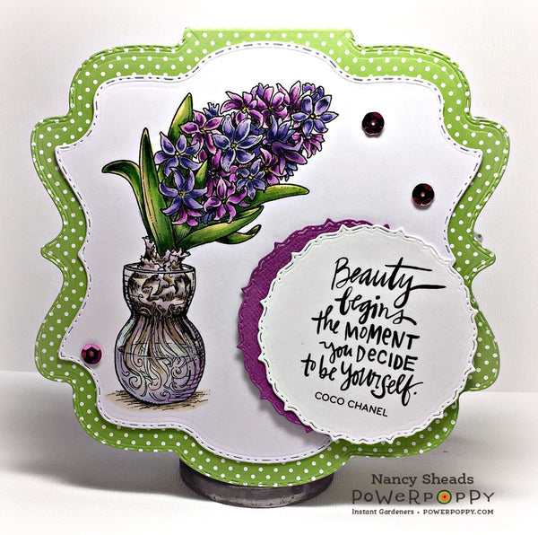 Hyacinth Bulb in Glass Digital Stamp Set