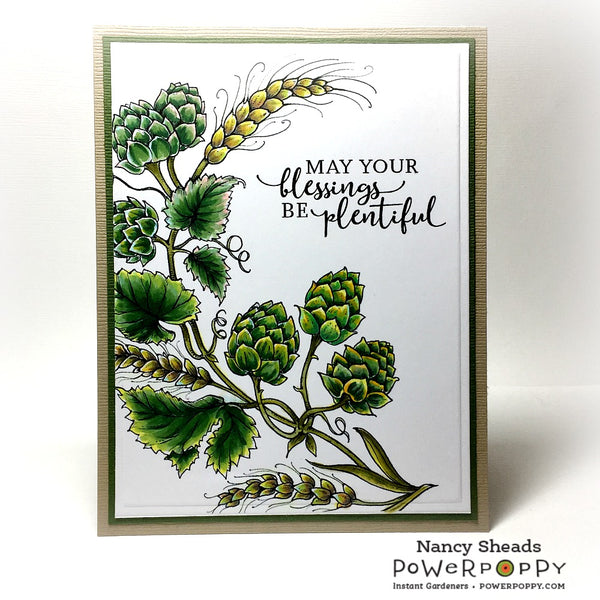 Hops and Barley Digital Stamp Set