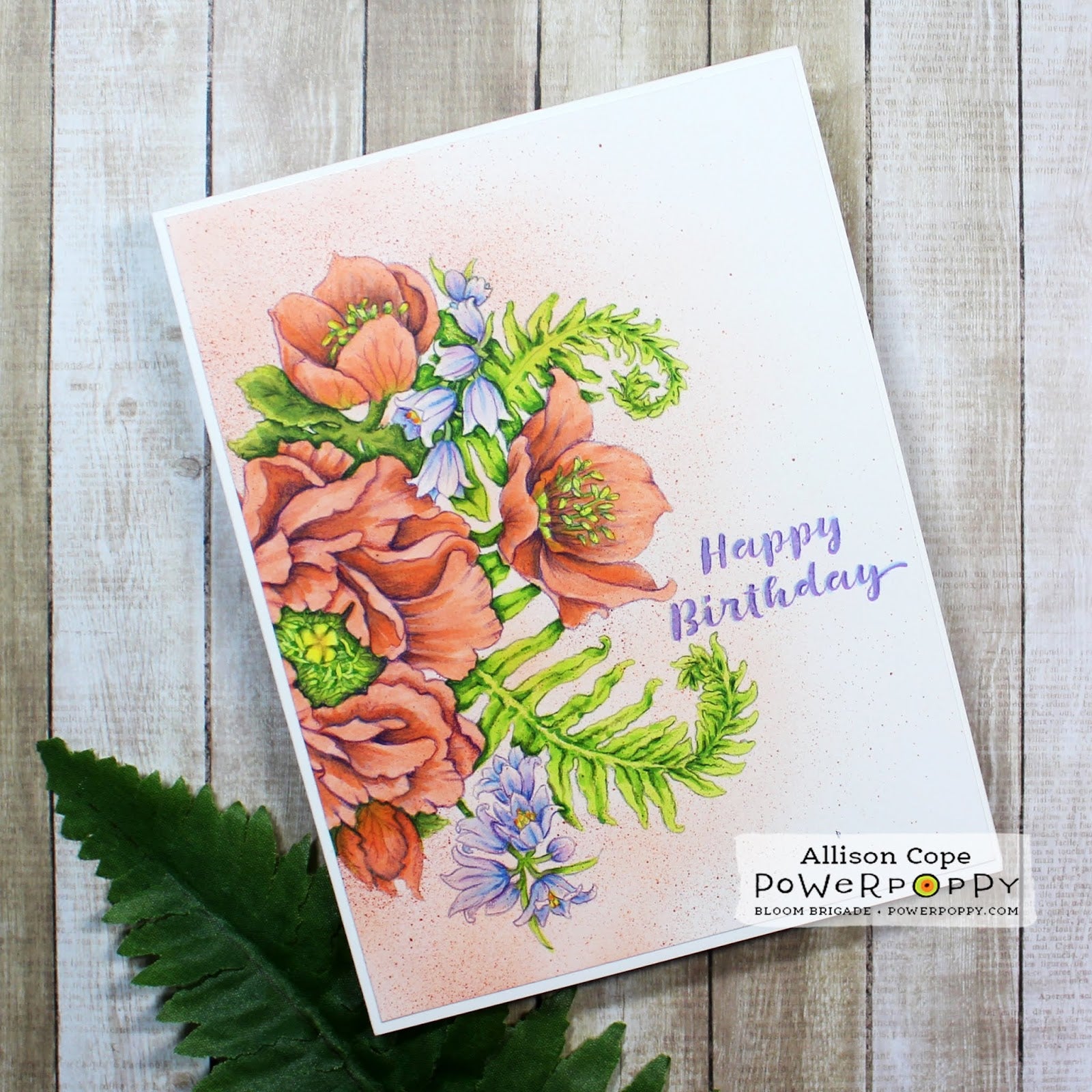 Proud Poppy Greeting Card - Flowers by Annette