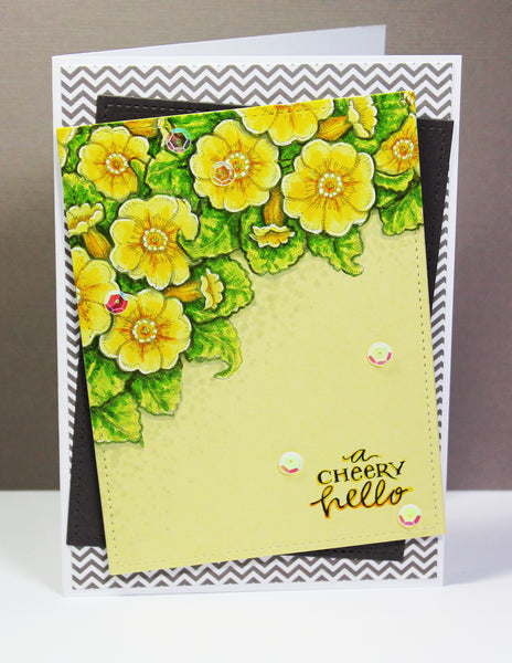 Primroses Digital Stamp Set