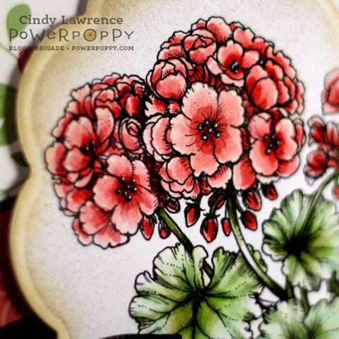 Geraniums Digital Stamp Set