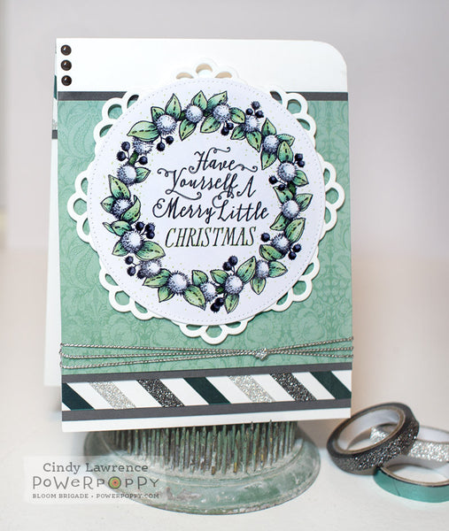 Wreath: Felt Leaves and Fruits Digital Stamp Set