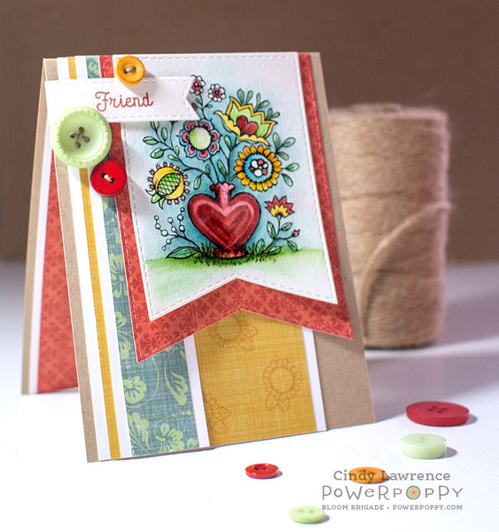 Folk Heart Stamp Set