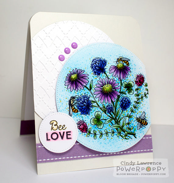 Asters Abuzz Digital Stamp Set