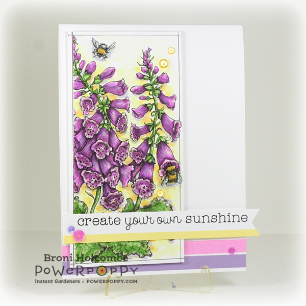 Bees in Foxglove Digital Stamp Set