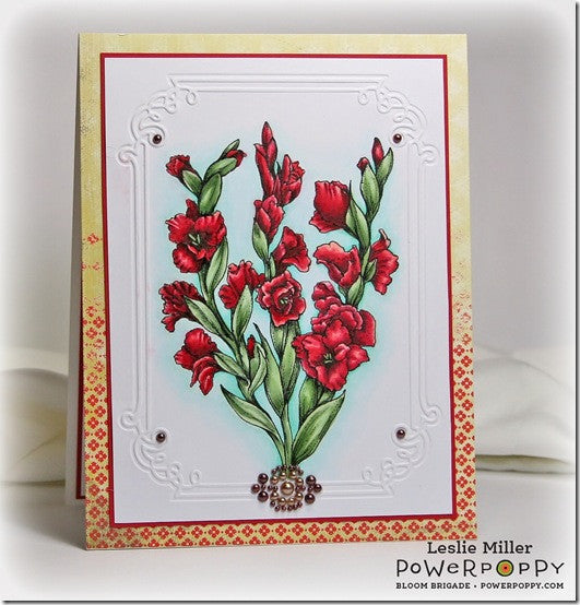Gladioli Digital Stamp Set