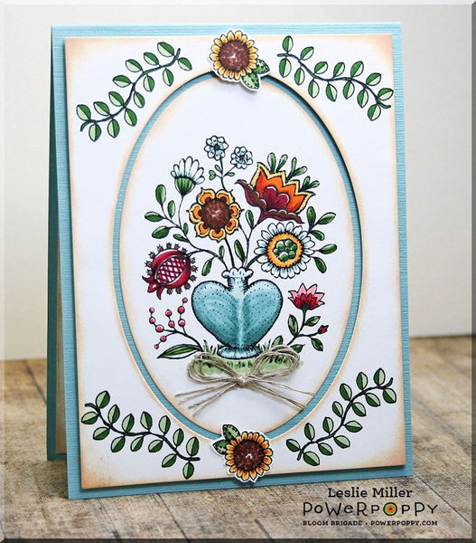 Folk Heart Stamp Set