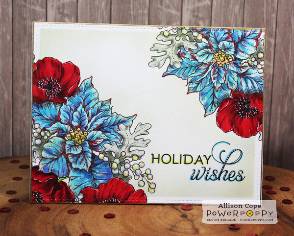 Ultimate Poinsettia Digital Stamp Set