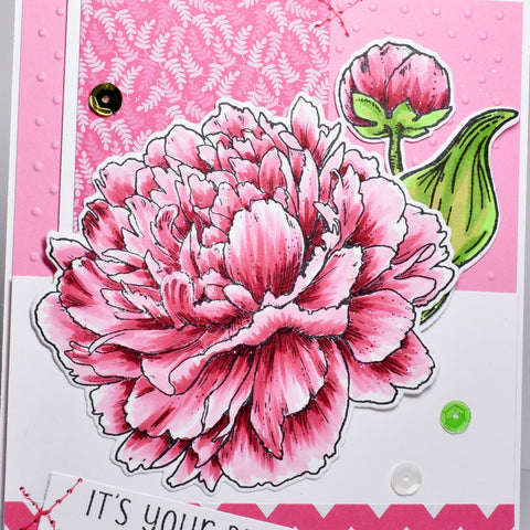 Big Flouncy Peony Digital Stamp Set