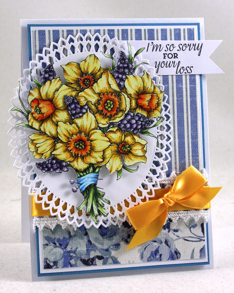 Daffodil Bouquet Digital Stamp Set