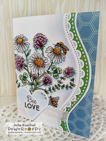 Asters Abuzz Digital Stamp Set