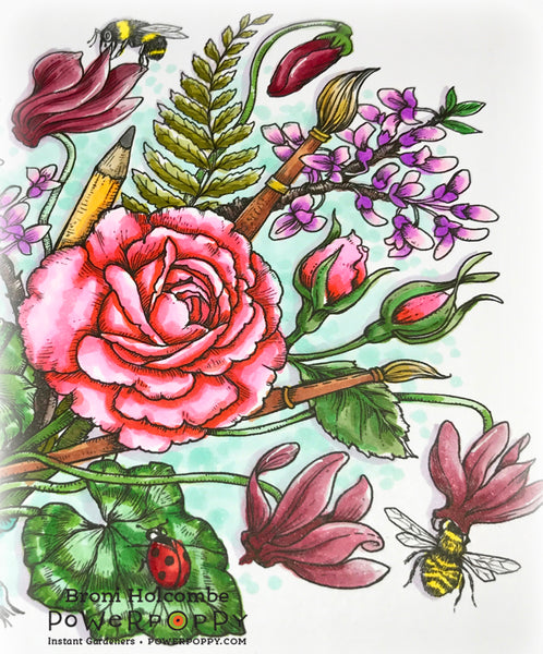 Rose All Day Digital Stamp Set