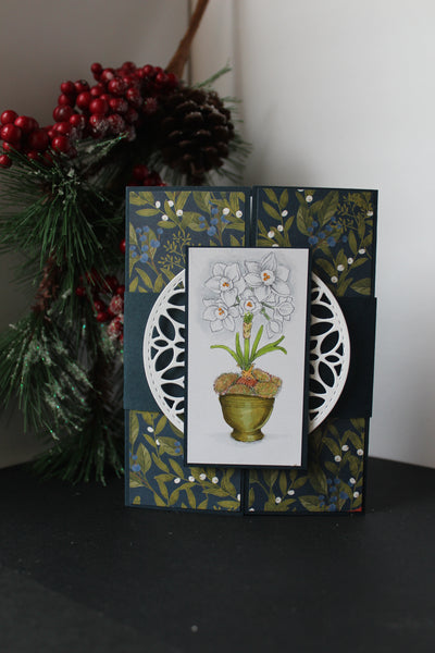 Mossy Pots with Paperwhites: Accent Pieces Digital Stamp Set