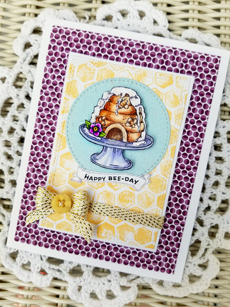 Bee Kind Toile Stamp Set
