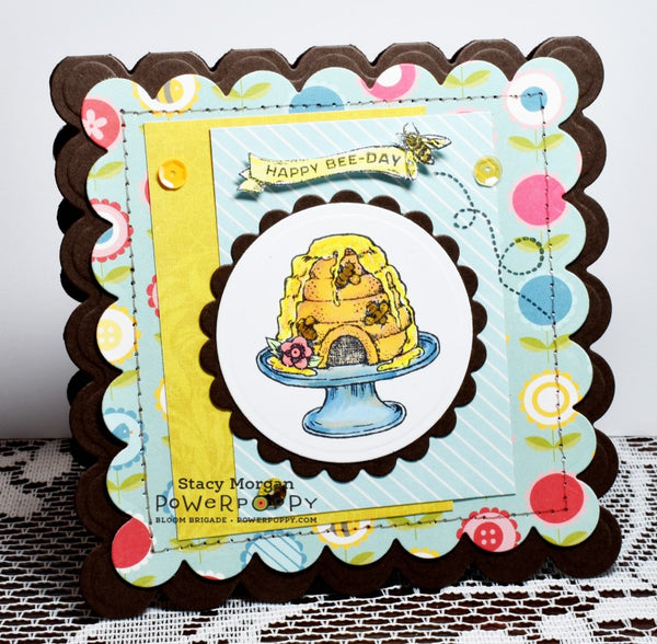 Bee Kind Toile Stamp Set