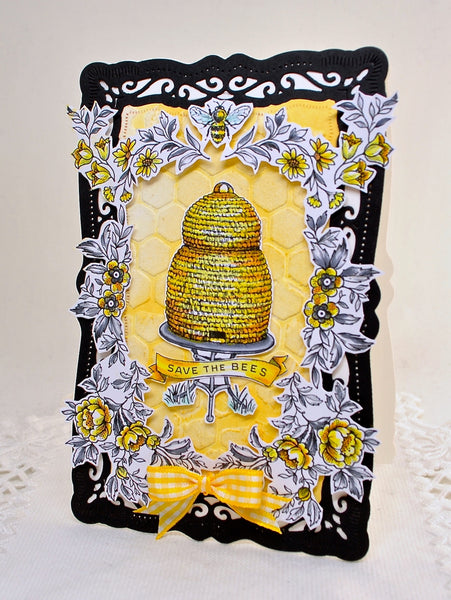 Bee Kind Toile Stamp Set