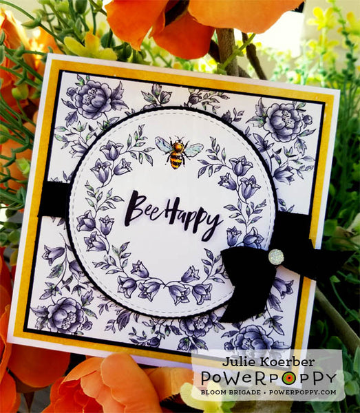 Bee Kind Toile Stamp Set