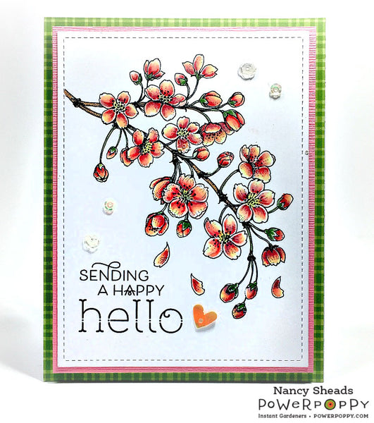 Blossoming Cherry Digital Stamp Set