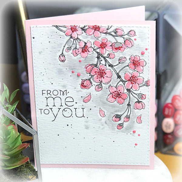 Blossoming Cherry Digital Stamp Set