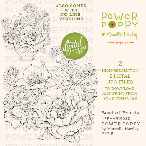 Bowl of Beauty Digital Stamp Set