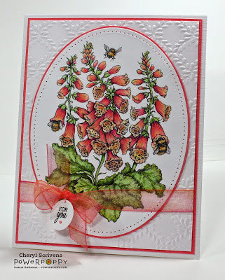 Bees in Foxglove Digital Stamp Set
