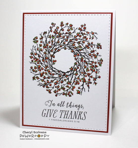 Bittersweet Wreath Digital Stamp Set