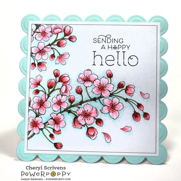 Blossoming Cherry Digital Stamp Set