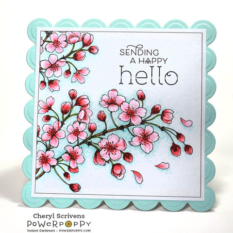 Blossoming Cherry Digital Stamp Set