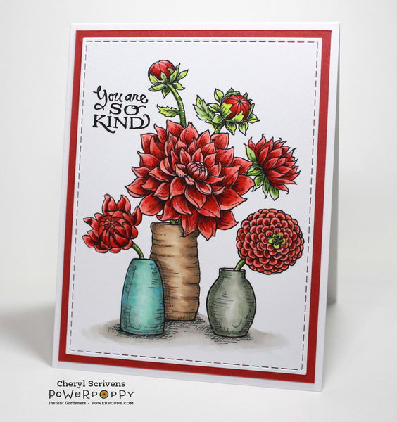 Well Hello Dahlia Digital Stamp Set
