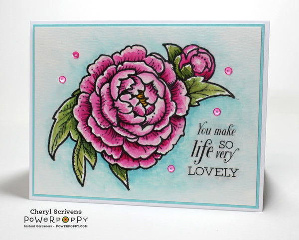 Peony Love Digital Stamp Set