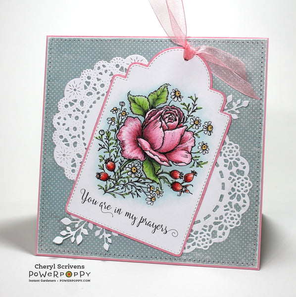 Rose and Chamomile Digital Stamp Set