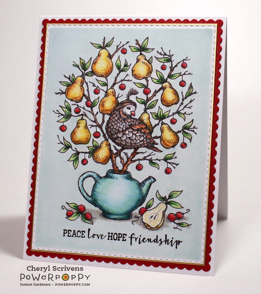 Partridge in a Pear Tree Digital Stamp Set