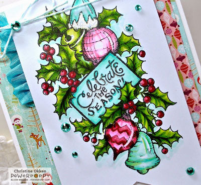 Glass Ornament Bough Digital Stamp Set