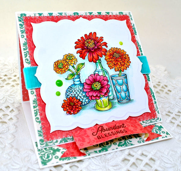 Zinnia Parade Digital Stamp Set