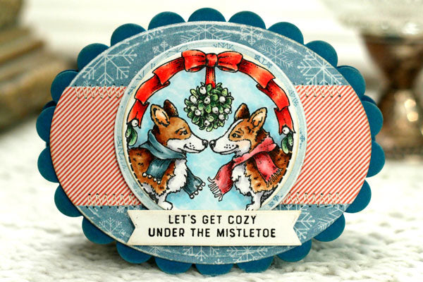 Kissing Corgis Digital Stamp Set