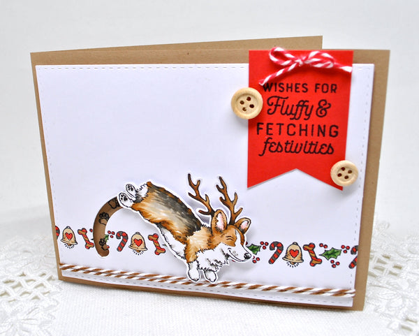 Christmas Corgi Digital Stamp Set